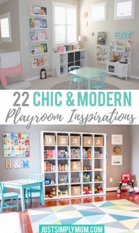 Small Multipurpose Playroom, Kids Playroom Inspiration, Kids Playroom Decor Ideas, Children’s Playroom Ideas, Educational Playroom Ideas, Cheap Playroom Ideas, Playroom Shelving Ideas, Toddler Playroom Ideas Small Spaces, Home Playroom Ideas