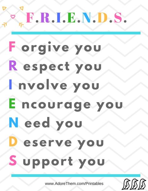 FRIENDS - #family #parenting #kids #children #parent #parentingtips #parentingadvice #mom #momtips #friends #friendship #friendships #friend #printables Friendship Quotes For Kids, Infj Empath, Printable Friends, Friendship Printables, Quotes Distance, Be A Good Friend, Family Quotes Inspirational, Apple Teacher, True Friendship Quotes