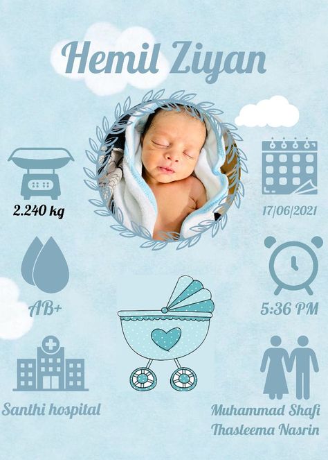 Diy Birth Announcement, Baby Album Design, Baby Boy Background, Baby Boy Art, Meaningful Baby Names, Baby Boy Decorations, Baby Shower Background, Boy Frame, Birthday Invitation Card Template