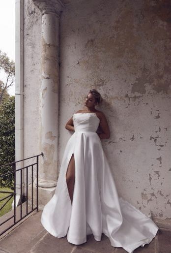 Chosen by KYHA ballgown with split Structured Bodice Wedding Dress, Dress Big Bust, Wedding Dress Big Bust, Wedding Dress Big, Dresses For Big Bust, One Day Bridal, Rembo Styling, Big Wedding Dresses, Wedding Dress Store