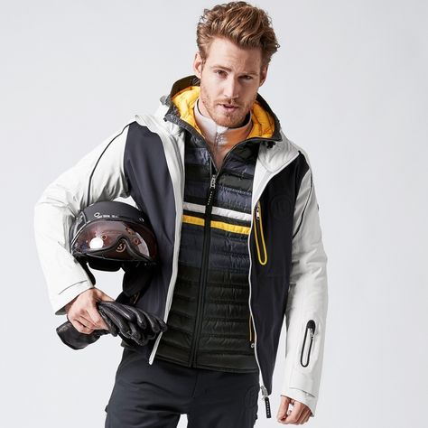 Bogner Ski, Mens Ski Wear, Black Ski Jacket, Liner Jacket, Ski Jacket Mens, Ski Wear, White Stone, Ski Jacket, Motorcycle Jacket