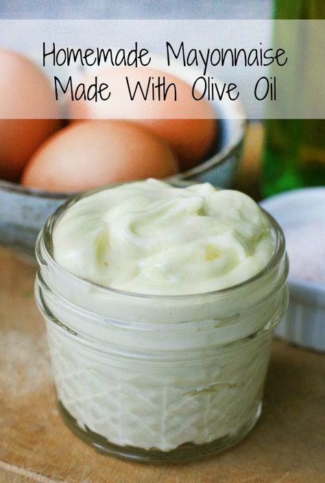 Homemade Mayo Recipe, Olive Oil Mayonnaise, Homemade Mayonnaise Recipe, How To Make Mayonnaise, Olive Oil Recipes, Homemade Mayo, Mayonnaise Recipe, Homemade Condiments, Homemade Stuff