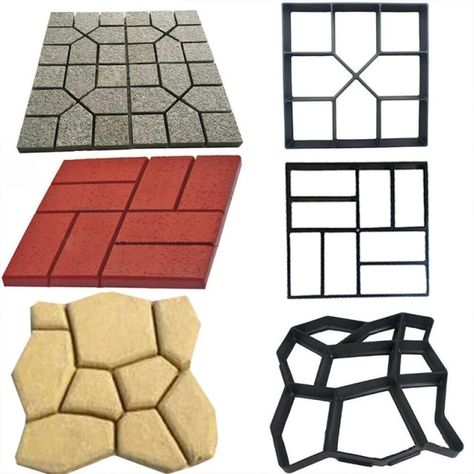 Paving Stones Walkway, Paving Stone Patio, Diy Path, Walk Maker, Stepping Stone Paths, Step Stones, Concrete Stepping Stones, Stone Road, Don Pedro