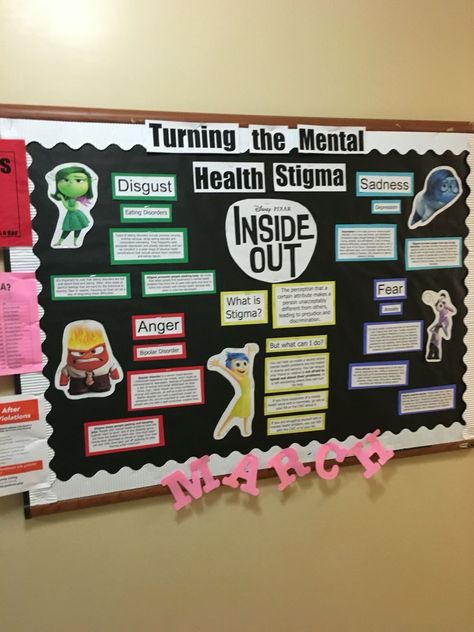 Turning the Mental Heath Stigma Inside Out! College RA, emotions board for March! Cork Board Ideas - Ingeniously Smart Cork Board Ideas. Double your cupboard door with cork. Usage linkeds with thumbtacks on your bulletin board. Develop individual boards. Smart cork precious jewelry organizer. Double your jewelry screen. Forming your main traveling destination. #corkboardideas #boardideas #pinboardnoticeboard Dorm Bulletin Boards, Cork Board Ideas, Res Life Bulletin Boards, Resident Assistant Bulletin Boards, Counseling Bulletin Boards, Nurse Bulletin Board, Health Bulletin Boards, Office Bulletin Boards, College Bulletin Boards