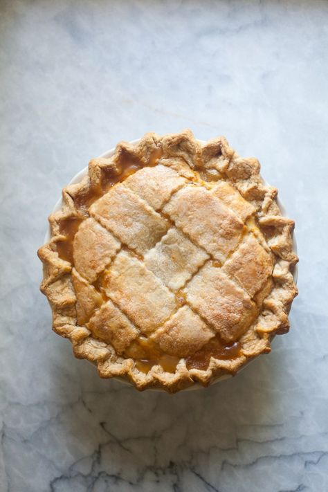 Perfect Peach Pie with Lattice Crust | Zoë Bakes | eat dessert first Perfect Peach Pie, Zoe Francois, Zoe Bakes, Peach Pie Recipe, Lattice Crust, Peach Pie Recipes, Baked Peach, Baked Pie Crust, Pie Crumble