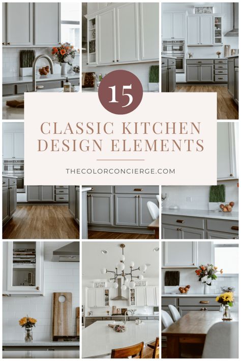 White Classic Kitchen Ideas, Traditional Kitchen Design Simple, Simple Classic Kitchen Design, Casual Kitchen Design, Timeless Kitchen Ideas Interior Design, Kitchen Design Timeless, Kitchen Remodel Timeless, Classic Timeless Kitchen Design, Timeless Cabinet Colors