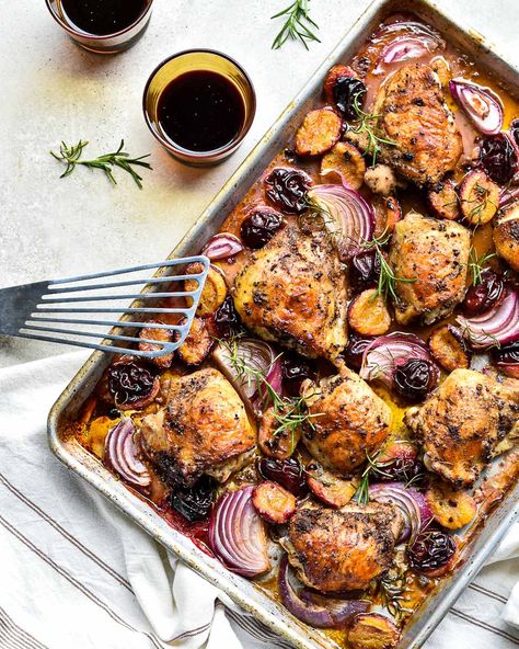 Plum Recipes Healthy, Cheesy Baked Spaghetti, Turkey Tenderloin, Plum Recipes, Sheet Pan Chicken, Pan Dinners, Snack Board, Savory Chicken, Pan Chicken