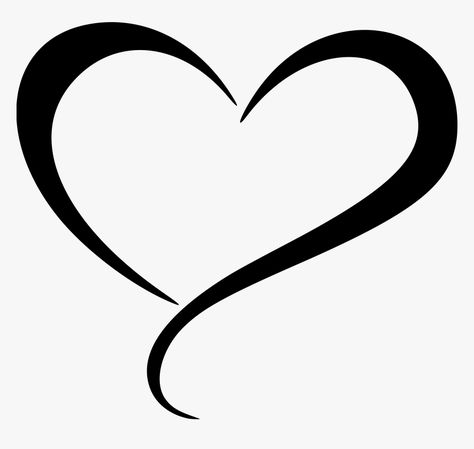 Heart Outline Drawing, Outline Heart Tattoo, Heart Outline Clipart, Heart Outline Tattoo, Heart Clip Art, Outline Tattoo, Heart Clipart, Heart Stencil, Shape Tattoo