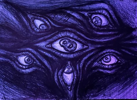 Eyes Staring At You Drawing, Multiple Eyes Aesthetic, Multiple Eyes Drawing, Eye Monster Art, Multiple Eyes Art, Multiple Eyes Character Design, Multiple Eyes Character, Eye Strain Art, Tma Aesthetic