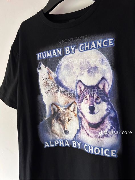 Texts Boyfriend, Wolf Human, Wolf Tshirt, Goofy Shirt, Silly Clothes, Silly Shirt, Funky Shirts, Wolf T Shirt, Weird Shirts