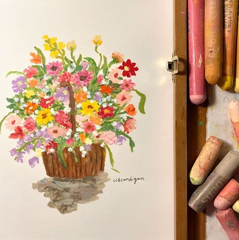 ig: oldcardigan____ Crayons Artwork, Oil Pastel Crayons, Drawing Scenery, Pastel Crayons, Pastel Artwork, Oil Pastel Paintings, Oil Pastel Art, Oil Pastel Drawings, Crayon Art