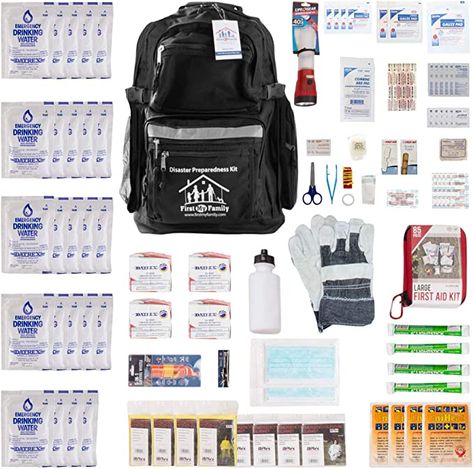 Emergency Supply List, Emergency Backpack, Camping First Aid Kit, Disaster Management, Leather Work Gloves, Clean Drinking, Emergency Survival Kit, Survival Blanket, Emergency Preparedness Kit