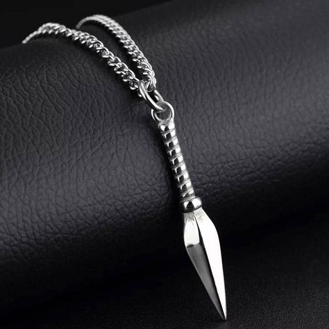 Black Long Necklace, Estilo Swag, Mens Fashion Jewelry, Arrow Pendant, Necklace For Men, Mens Pendant, Men's Jewelry, Stainless Steel Necklace, Chains Jewelry