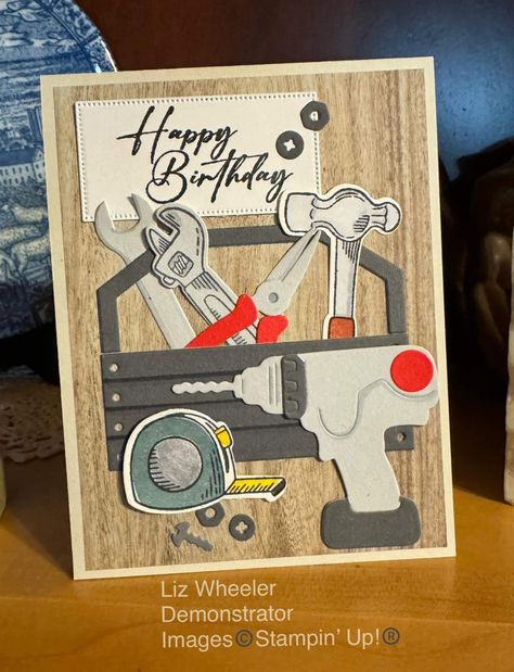 Masculine Scrapbook, Cricut Birthday Cards, Men Cards, Cricut Birthday, Mens Cards, Guy Cards, Papercraft Ideas, Men's Cards, Stampin Up Project