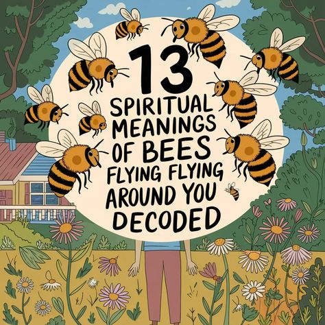 13 Spiritual Meanings of Bees Flying Around You Decoded Insect Meaning Spiritual, Bees In Witchcraft, Bee Meaning, Bee Spiritual Meaning, Spiritual Meaning Of Bees, Bee Symbolism, Bird Meaning, Stink Bugs, Spiritual Meaning