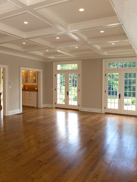 Red Oak Floor Design, Pictures, Remodel, Decor and Ideas - page 9 Decorating Rooms, Red Oak Floors, Car Porch, Ceiling Design Living Room, White Oak Floors, Living Room Ceiling, Design Room, False Ceiling Design, House Paint