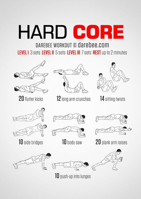 Hard Core WorkoutWorkout Core Exercises For Men, Hardcore Ab Workout, Hard Ab Workouts, Wrestling Workout, Trx Exercises, Fat Burning Abs, Chest Workout Women, Exercises For Men, Home Workout Men