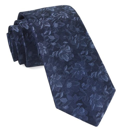 Mens Floral Tie, Celebrities Leather Jacket, Floral Necktie, Ties Mens Fashion, Casual Basics, Navy Blue Tie, Navy Tie, Men's Tie, Tie Styles