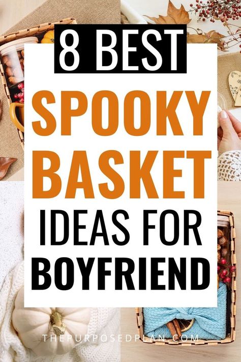 spooky basket ideas for boyfriend (he'll actuallu use!) Spooky Basket For Husband, Husband Boo Basket Ideas, Halloween Boyfriend Gifts, Halloween Basket For Him, Guy Boo Basket, Boo Basket Ideas For Husband, Boo Basket For Husband, Boo Basket For Him, Mens Spooky Basket