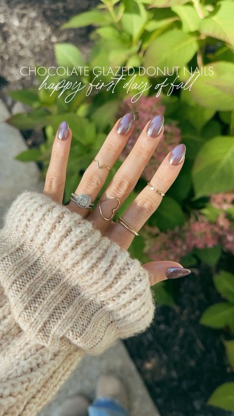 Had to give these chocolate glazed donut nails a try for vacation! Felt perfect for a trip to the beach but keeping it fall 🍂🤎 love love… | Instagram Mocha Glazed Donut Nails, Chocolate Donut Glaze Nails, Chocolate Donut Nails, Glazed Donut Nails Brown, Glaze Donut Nails, Chocolate Glazed Nails, Chocolate Glazed Donut Nails, Chocolate Glazed Donut, Glazed Nails