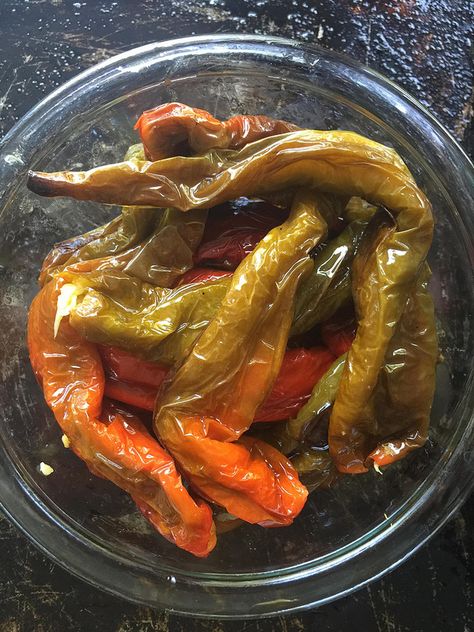 Italian long hots, otherwise known as Mesilla peppers, are easy to grow and easy to cook. My favorite way to use these is to top sandwiches with them! Long Hots Recipe, Stuffed Long Hots Recipe, Stuffed Long Hots, Peaches Cookies, Italian Rum Cake, Long Hot Peppers, Rice Pie, Italian Treats, Hot Pepper Recipes