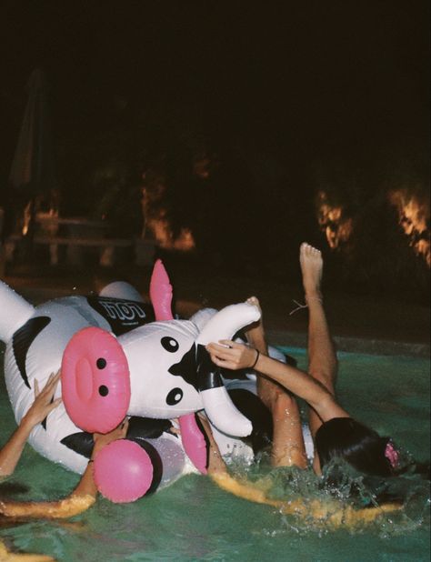 Cowgirl Pool Party, Pool Party Aesthetic, Night Pool Party, Rafe Cameron, Swim Party, Party Aesthetic, Night Swimming, Summer Pool Party, Summer Plans