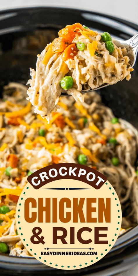 Crockpot Casseroles, Crockpot Rice Recipes, Slow Cooker Chicken Rice, Crockpot Chicken And Rice, Nice Meals, Chicken And Rice Crockpot, 2024 Meals, Beef Crockpot, Crockpot Soups