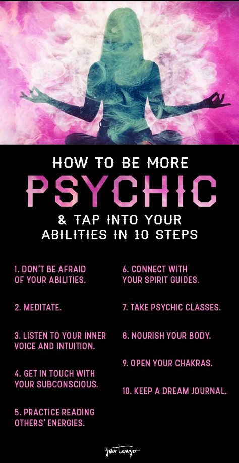 Learning how to be more psychic by developing your abilities means listening to your gut, keeping an open mind, and connecting with your spirit guides. Clairvoyant Psychic Abilities, Psychic Development Exercises, Spirit Guide Messages, Psychic Development Learning, Mentally Exhausted, Spiritual Awakening Signs, Energy Healing Spirituality, Psychic Development, Psychic Powers