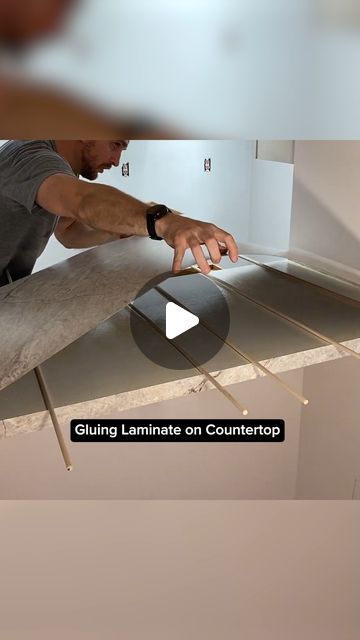 Scott on Instagram: "Gluing Laminate Sheet on Countertop #laminatesheet" Formica Backsplash, Laminate Kitchen Countertops, Kitchen Countertops Laminate, Laminate Sheets, Laminate Countertops, Modular Homes, Kitchen Counter, Kitchen Countertops, Backsplash