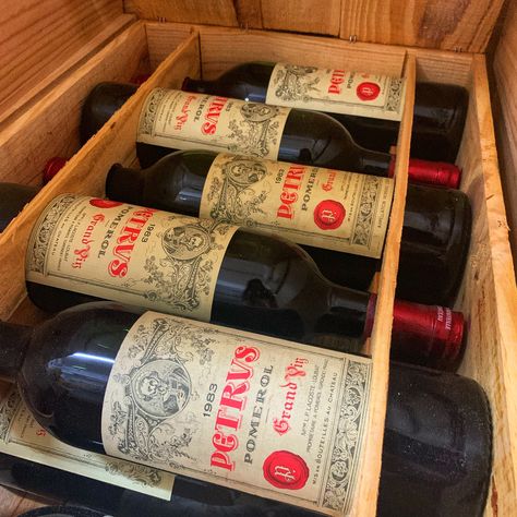 Petrus Wine, Wine Etiquette, French Wine Regions, Full Marks, Cigars And Whiskey, French Wine, Wine Collection, Wine Time, Vintage Wine