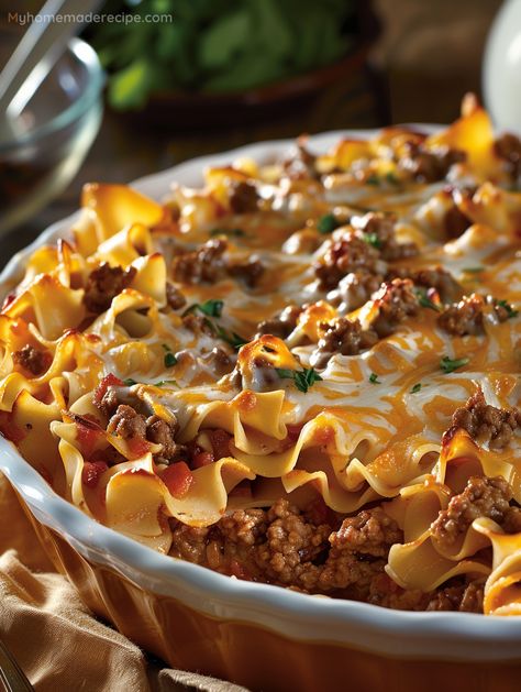 This Amish Country Casserole brings the comfort of homestyle cooking right to your table, featuring a creamy, savory blend of traditional ingredients for a truly unforgettable meal. Southern Cooking Dinner Ideas, Midwest Casserole Recipes, Church Ladies Casserole, Amish Hamburger Casserole, Amish Haystack Dinner, Hungarian Casserole, Amish Casserole Ground Beef, Amish Country Casserole Recipe, Hot Dish Recipes