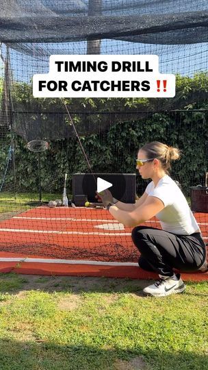 Catchers Drills Softball, Catcher Drills, Softball Catcher Drills, Softball Tips, Baseball Coaching, Baseball Workouts, Softball Gear, Softball Drills, Softball Bows