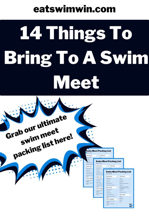 Packing like a pro with our ultimate swim meet packing list! We included packing items for cold weather and warm weather swim meets! Swim Meet Packing List, Cold Swimming, Things To Pack, Water Mister, Team Ideas, Pack Like A Pro, Swim Coach, Swim Meet, Packing Guide