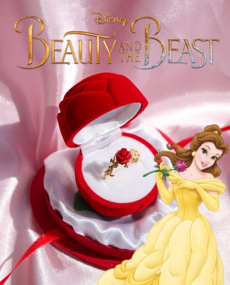 Beauty And The Beast Jewelry, Disney Princess Rings, Disney Princess Jewelry, Beauty And Beast Birthday, Disney Rings, Beauty And Beast Wedding, Ring Aesthetic, Best Gift Baskets, Prințese Disney