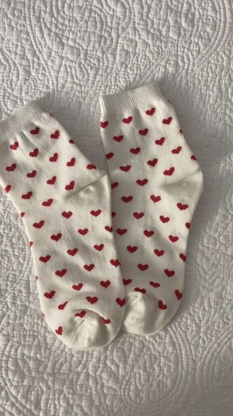 @snowyxlush_ ❄️ You Are My Moon, Heart Socks, Devil Wears Prada, Valentine's Day Outfit, Cute Socks, Birthday Wishlist, Red Hearts, Cute Fits, Christmas Wishlist