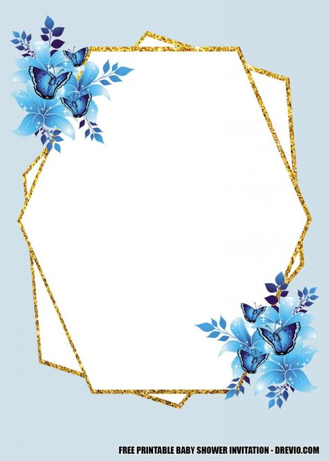 12+ FREE Blue Floral Gold Invitation Templates – Downloadable | | FREE PRINTABLE Birthday Invitation Templates Wedding Invitation Background, Floral Birthday Party, Free Printable Birthday Invitations, Flower Graphic Design, Disney Invitations, Invitation Background, Floral Wallpaper Phone, Birthday Disney, Free Invitation Templates