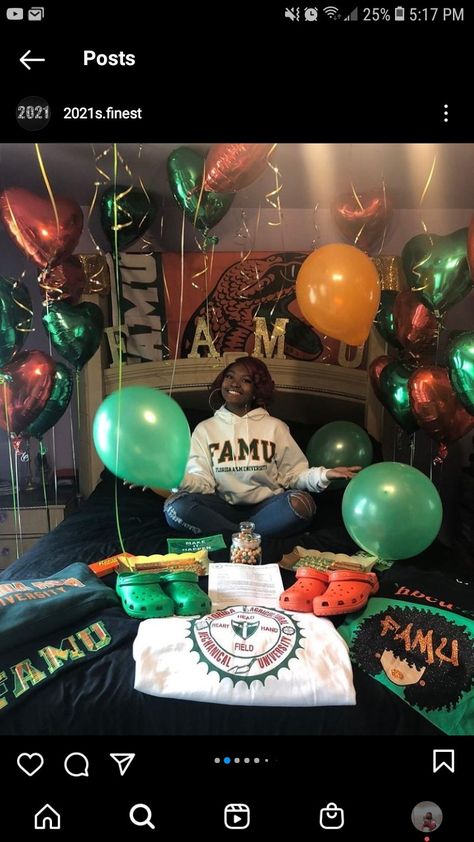 College Choice Pictures, Famu College Acceptance, Famu Decision Day Photoshoot, Famu College Aesthetic, Famu College, Trunk Party Ideas College, College Pic, Hbcu Life, College Signing Day