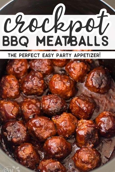 Appetizer Crockpot, Crockpot Bbq Meatballs, Bbq Meatballs Crockpot, Crockpot Appetizers, Bbq Meatballs, Spicy Appetizers, Appetizer Meatballs, Crock Pot Meatballs, Slow Cooker Meatballs