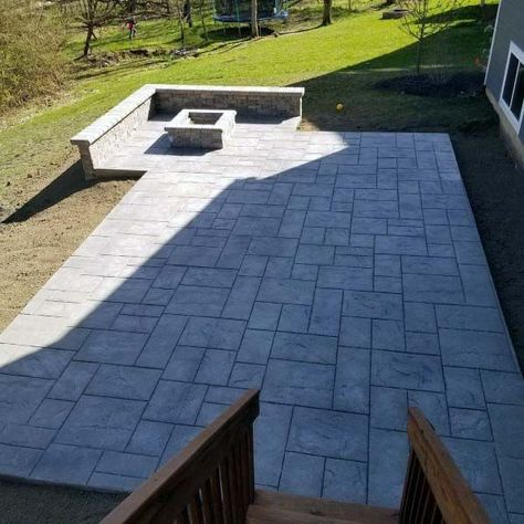 Top 50 Best Stamped Concrete Patio Ideas - Outdoor Space Designs Stamped Concrete Patio Ideas, Concrete Patio Ideas, Outdoor Patio Ideas Backyards, Concrete Patio Designs, Patio Pavers Design, Concrete Patios, Outdoor Space Design, Restaurant Patio, Stamped Concrete Patio