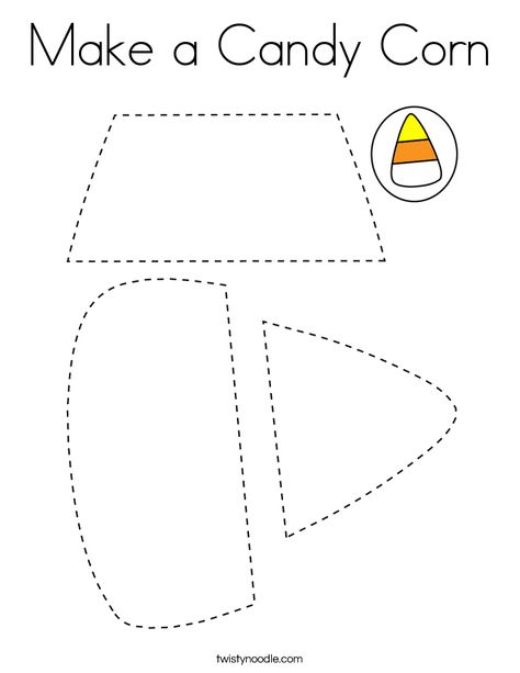 Make a Candy Corn Coloring Page - Twisty Noodle Trinity Candy Corn Craft, Candy Corn Learning Activities, Candy Corn Arts And Crafts For Kids, Candy Theme Preschool Activities, Candy Corn Cutout, Candy Corn Math Preschool, Candy Corn Printable, Candy Corn Art For Toddlers, Candy Corn Outline