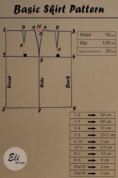 Basic Skirt Pattern for waist 76 and hip 100, you can draft most types of skirts patterns out of this. Draft Skirt Pattern, Basic Skirt Sewing Pattern, Drafting Skirt Pattern, Basic Skirt Pattern Drafting, Dress Skirt Patterns Sewing, Skirt Patterns Sewing Easy, Skirt Pattern Drafting, Skirt Patterns Free, Gathered Skirt Pattern