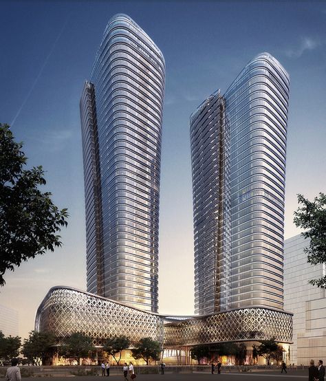 Gallery of Ziraat Bank Headquarters / KPF - 2 Commercial And Office Architecture, Bank Design, Tall Buildings, Skyscraper Architecture, Tower Design, Architecture Building Design, Famous Architects, Amazing Buildings, High Rise Building