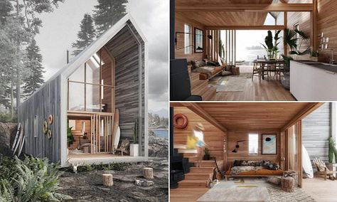 Prefab Homes Canada, Beach Exterior, Prefab Cabins, Surf Shack, House Beach, Beach Cottage Decor, Prefabricated Houses, Shed Homes, Beach Cottage Style