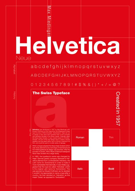 Helvetica Poster, Helvetica Typography, Max Miedinger, Poster Design Typography, International Typographic Style, Typeface Poster, Typographic Poster Design, Typo Poster, Helvetica Neue