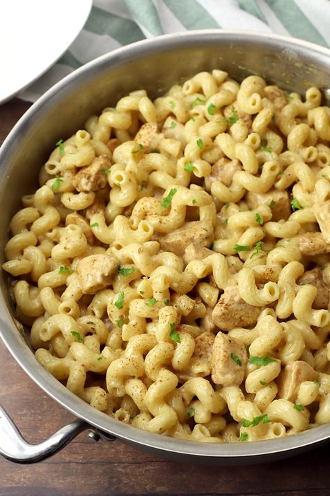 Chicken Cavatappi Recipe, Chicken Cavatappi, Parmesan Alfredo Sauce, Switchel Recipe, Cavatappi Pasta, Cajun Chicken Alfredo, Fettuccine Pasta, Alfredo Sauce Recipe, Homemade Alfredo Sauce