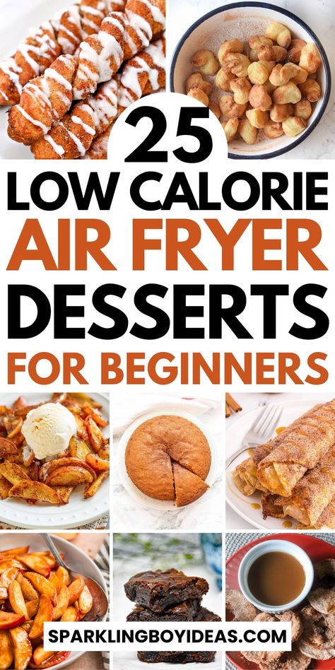 25 Easy Air Fryer Dessert Recipes 28 Air Fryer Treats, Low Fat Air Fryer Recipes, Low Calorie Air Fryer, Air Fryer Brownies, Air Fryer Dessert Recipes, Air Fryer Cookies, Air Fryer Desserts, Air Fryer Dessert, Air Fryer Recipes Dessert