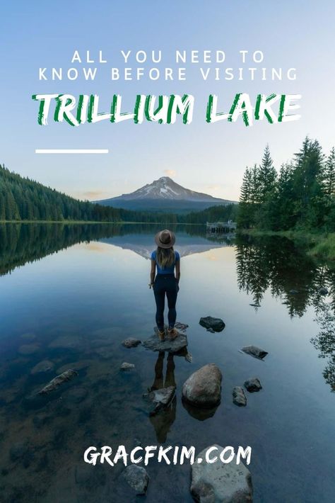 Everything from capturing sunrise to fishing, Trillium Lake is the perfect place to camp at during peak season. Located 1.5 hours southeast from Downtown Portland, consider these things before your visit. | Trillium Lake | Trillium Lake Oregon | Trillium Lake camping | Things to do in Trillium Lake | Visit Oregon | Things to do in Oregon | Trillium Lake campgrounds | Trillium Lake Oregon, Clear Lake Oregon, Pnw Trip, Things To Do In Oregon, Lake Kayaking, Washington State Hikes, Camping Things, West Coast Travel, Oregon Trip