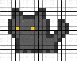 Alpha pattern #163510 | BraceletBook Small Pixel Crochet Pattern, Small Cat Pixel Art, Small Grid Crochet Patterns, Crochet Alpha Pattern Small, Alpha Pattern Small, Small Pixel Art Grid, Pixel Art Grid Small, Cute Small Pixel Art, Alpha Patterns Small