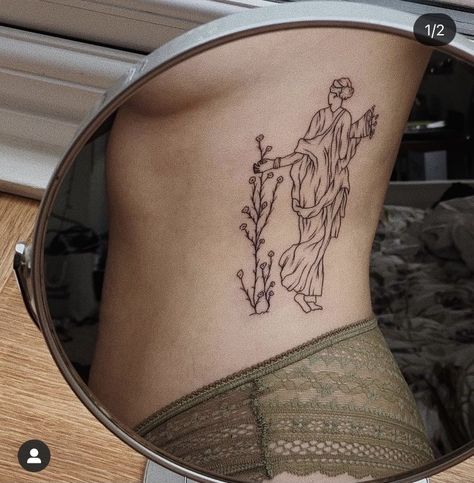 Green Mythology Tattoo, Athena Tattoo, Random Tattoos, Taboo Tattoo, Iris Tattoo, Astrology Tattoo, Light Tattoo, Mythology Tattoos, Pretty Tattoos For Women