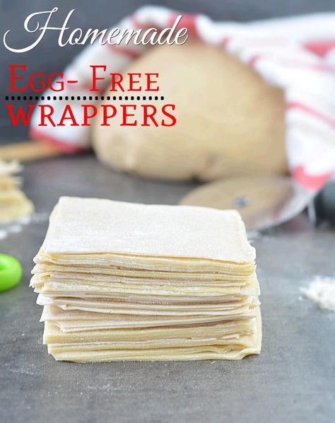 How To Make Homemade Spring Roll Wrappers - RuchisKitchen Homemade Spring Rolls, Halaal Recipes, Wonton Wrapper Recipes, Homemade Egg Rolls, Chicken Spring Rolls, Crepes Recipe, Spring Roll Wrappers, Sweet Crepes, Appetizer Dishes